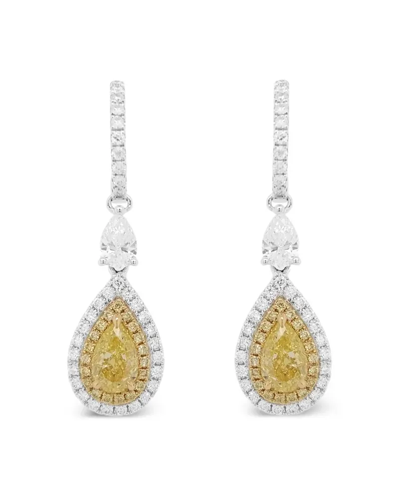 HYT Jewelry 18kt Gelb- und Weißgoldohrringe mit Diamant - YELLOW Yellow
