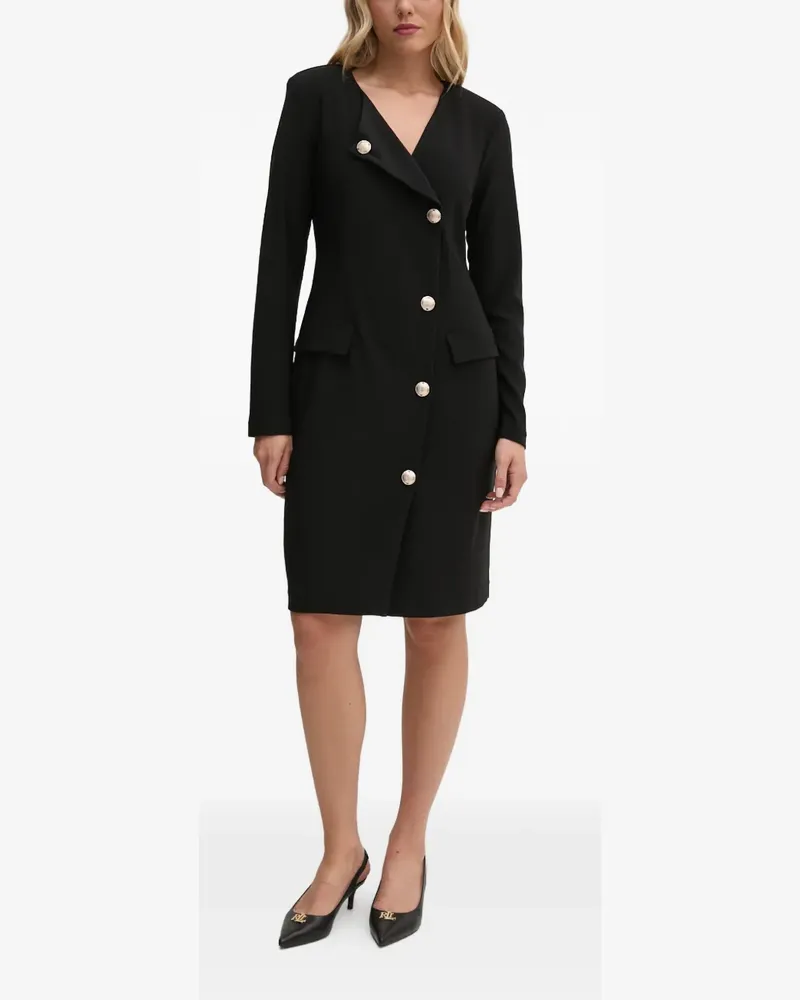 Joseph Ribkoff V-neck buttoned midi dress - Schwarz Schwarz