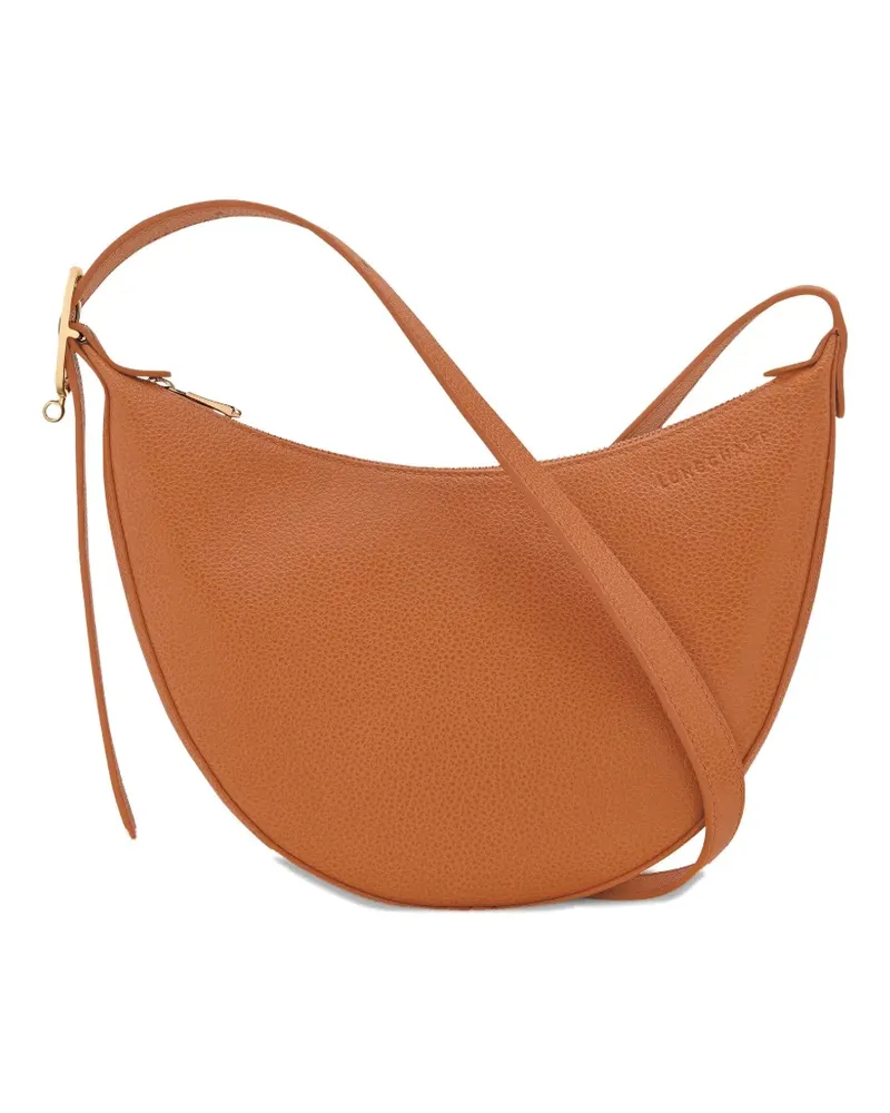 Longchamp Kleine Le Foulonné Umhängetasche - Braun Braun