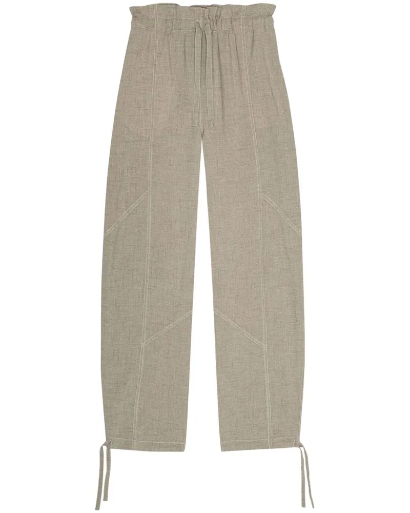 Ganni Hose mit elastischem Bund - Nude Nude