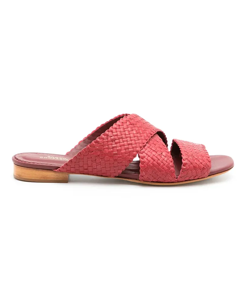 Sarah Chofakian Gewebte Sandalen - Rot Rot