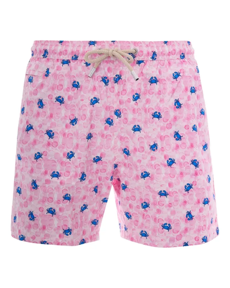 MC2 Saint Barth Comfort Light Squidly Double Stripes Costume swim shorts - Rosa Rosa