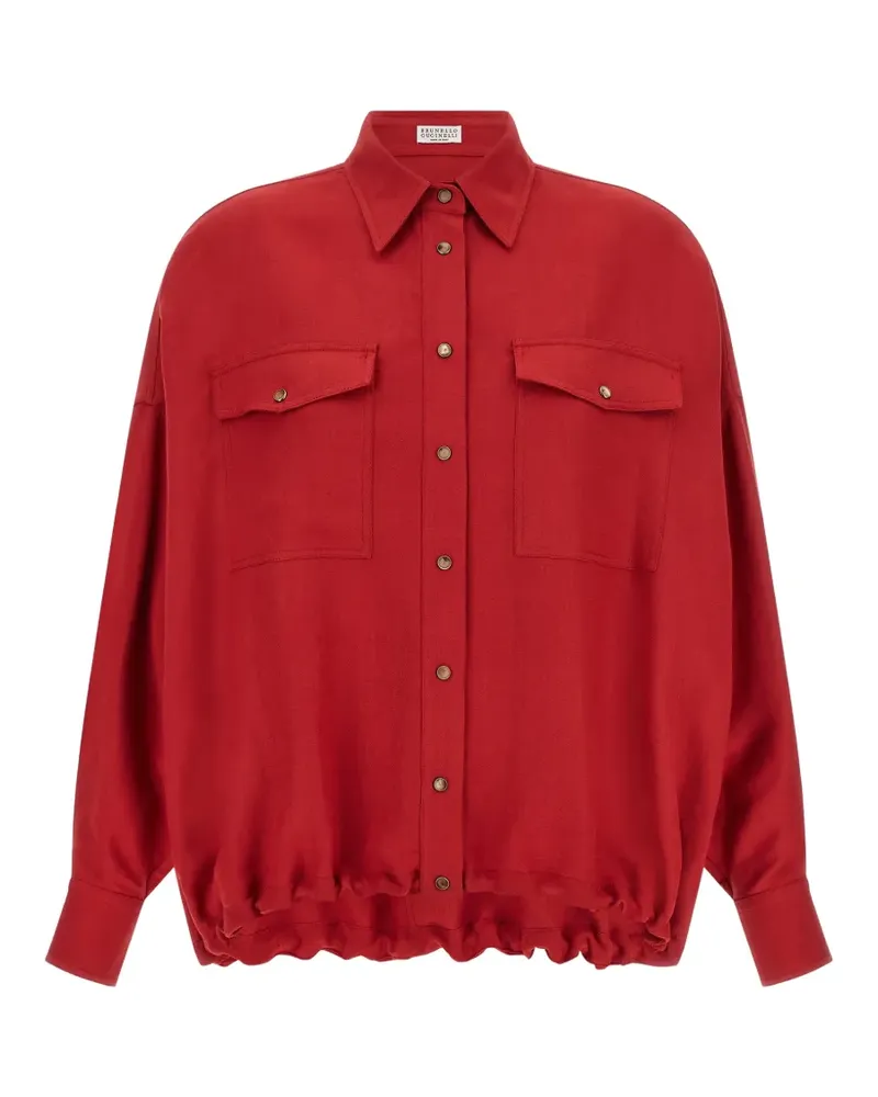 Brunello Cucinelli pocket-detail shirt - Rot Rot