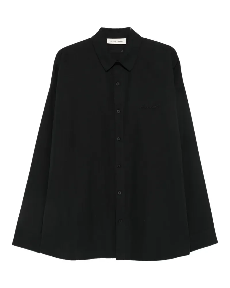 Fear of God Essentials Hemd mit Logo-Stickerei - Schwarz Schwarz