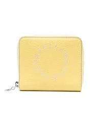 Stella McCartney Portemonnaie mit perforiertem Logo Gelb