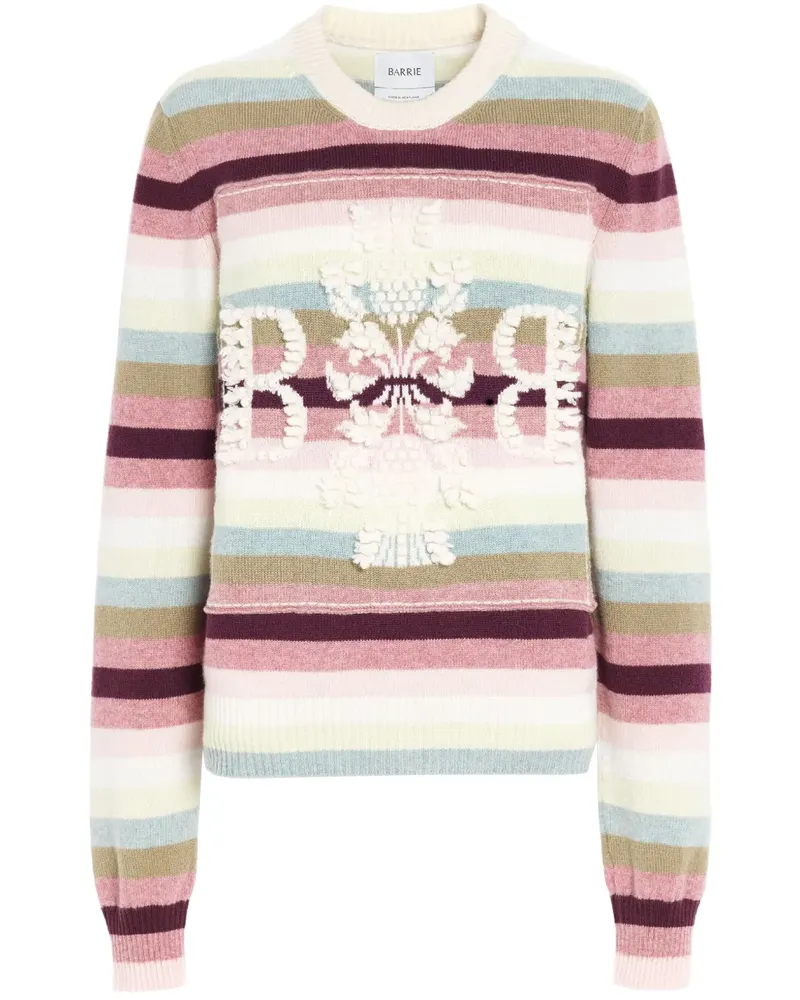 Barrie Kaschmirpullover mit 3D-Logo - Rosa Rosa