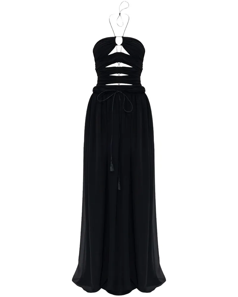 Tom Ford Maxikleid mit Cut-Out - Schwarz Schwarz