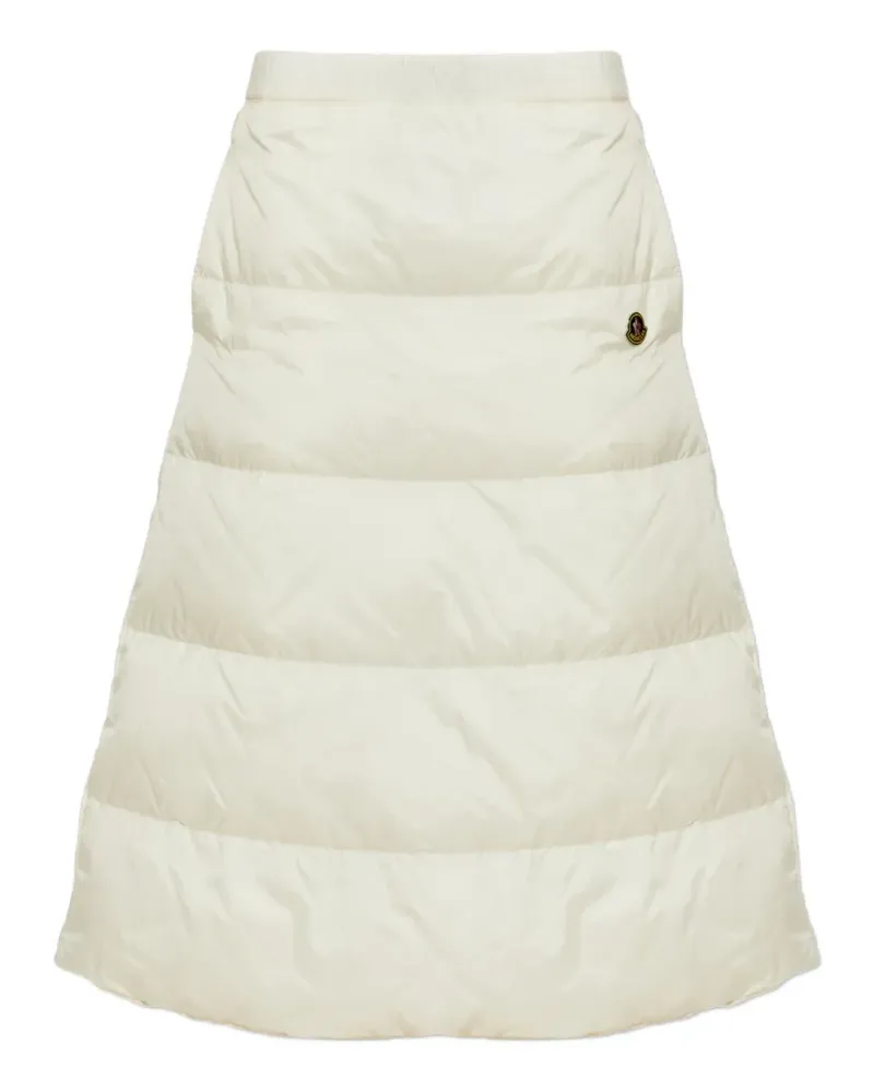 Moncler reversible wool twill padded midi skirt - Nude Nude
