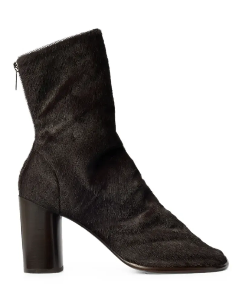 Christophe Lemaire Glove Stiefeletten im Pony-Style 80mm - Braun Braun