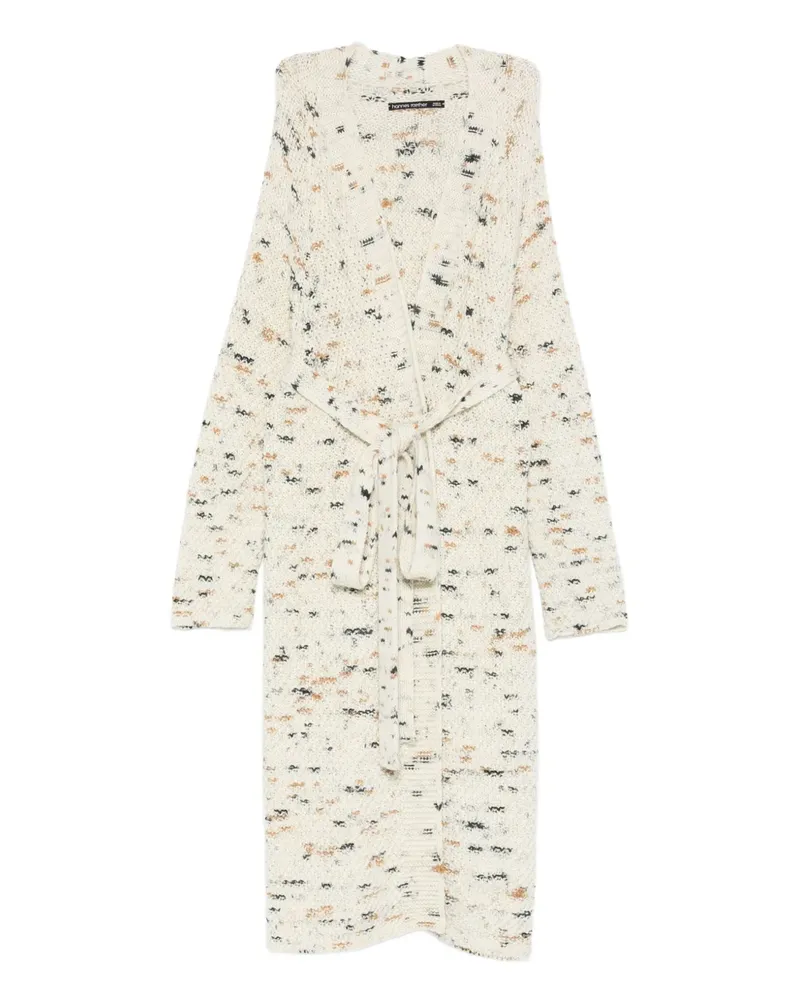 Hannes Roether long-sleeve coat - Nude Nude