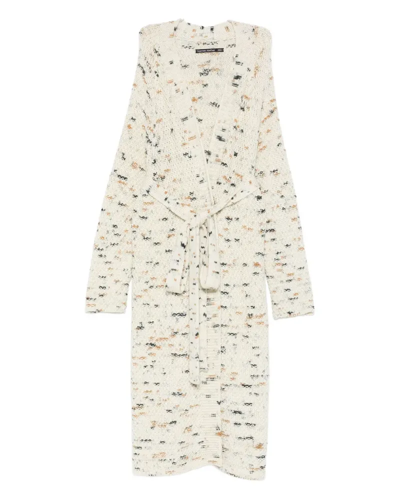 Hannes Roether long-sleeve coat - Nude Nude
