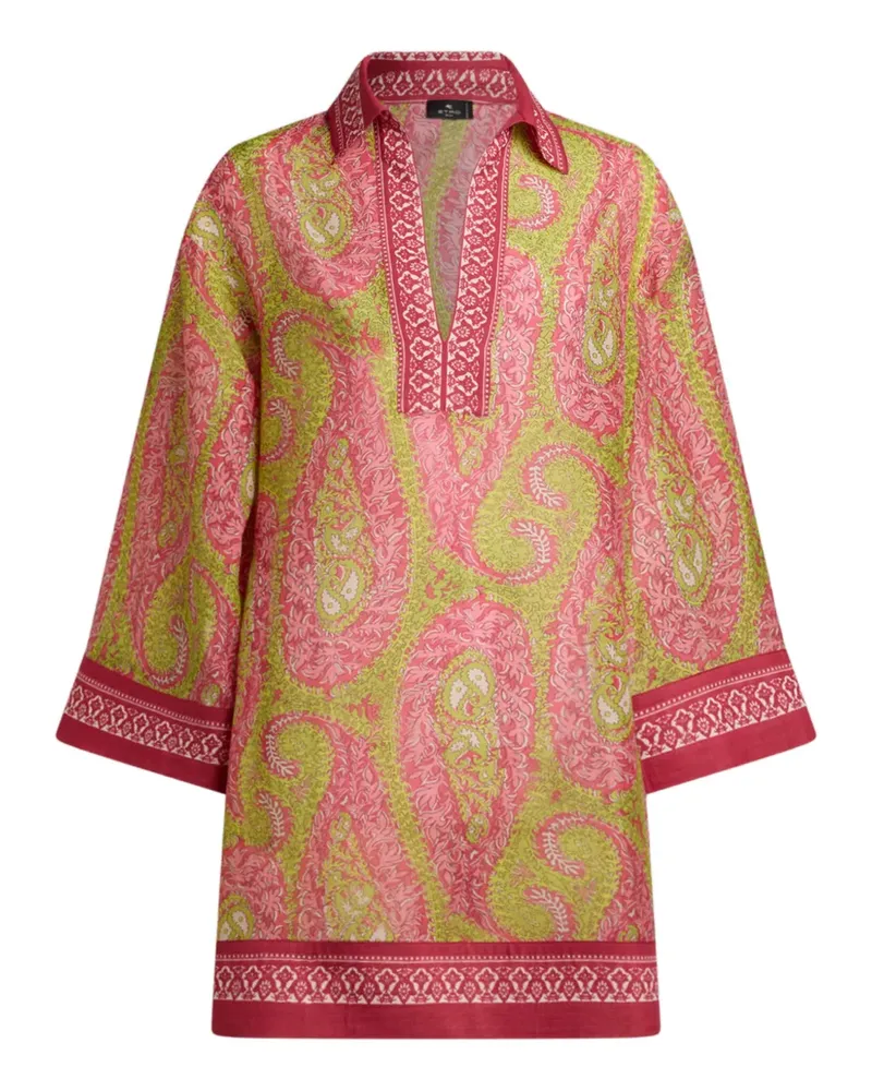 Etro Minikleid mit Paisleymuster - Rosa Rosa