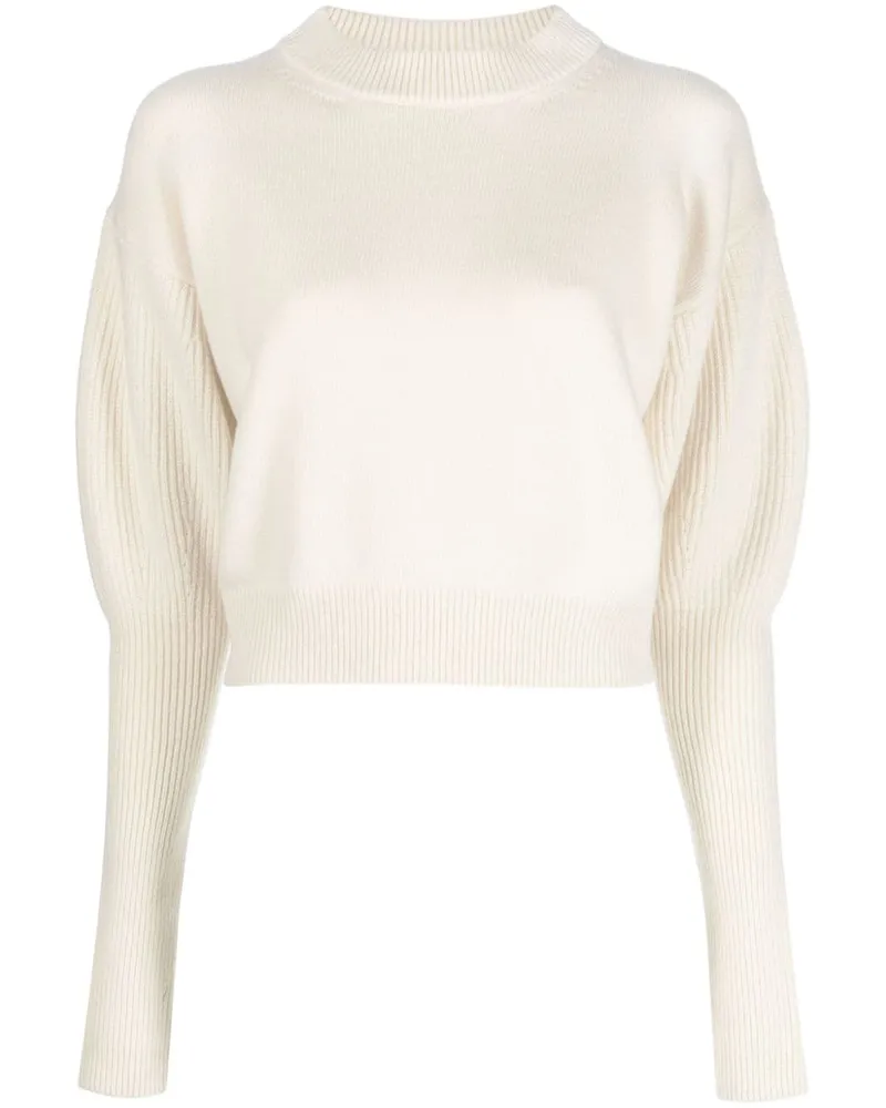 Alexander McQueen Klassischer Cropped-Pullover - Nude Nude