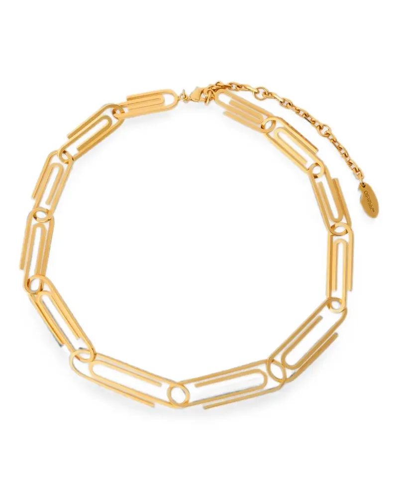 OFF-WHITE Paperclip chain necklace - Gold Gold
