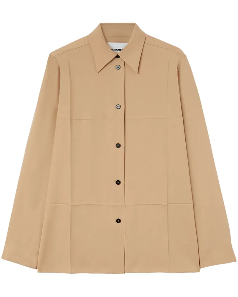 Jil Sander Hemd aus Gabardine - Nude Nude