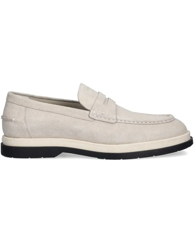 HUGO BOSS Penny-Loafer aus Wildleder - Nude Nude