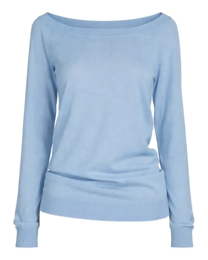 N° 21 boat neck top - Blau Blau