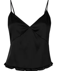 Fleur Du Mal Camisole-Top aus Satin Schwarz