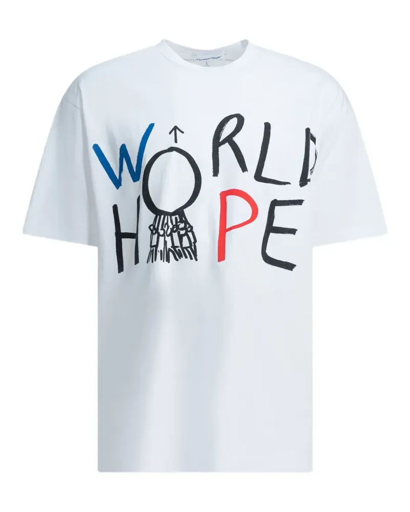 Comme des Garçons graphic-print cotton T-shirt - Weiß Weiß