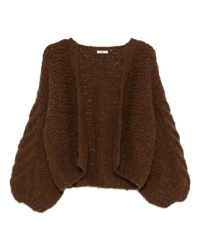 MAIAMI Cardigan mit Ballonärmeln - Braun Braun