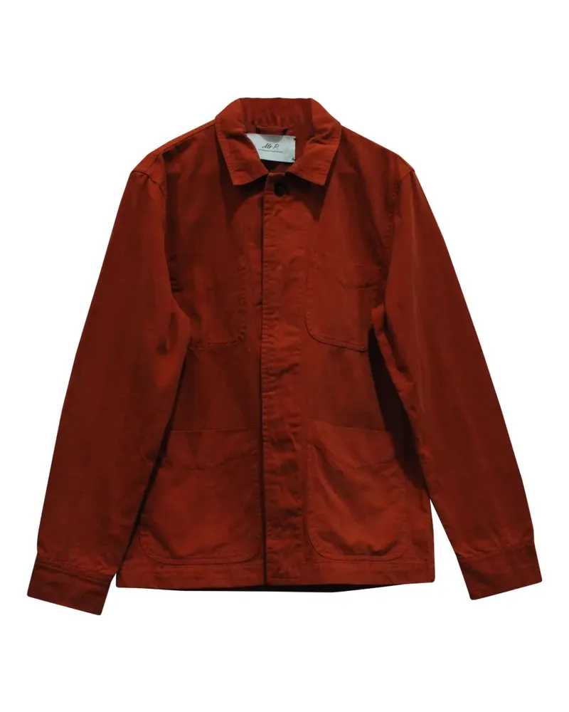 MR P. patch-pocket work shirt jacket - Orange Orange