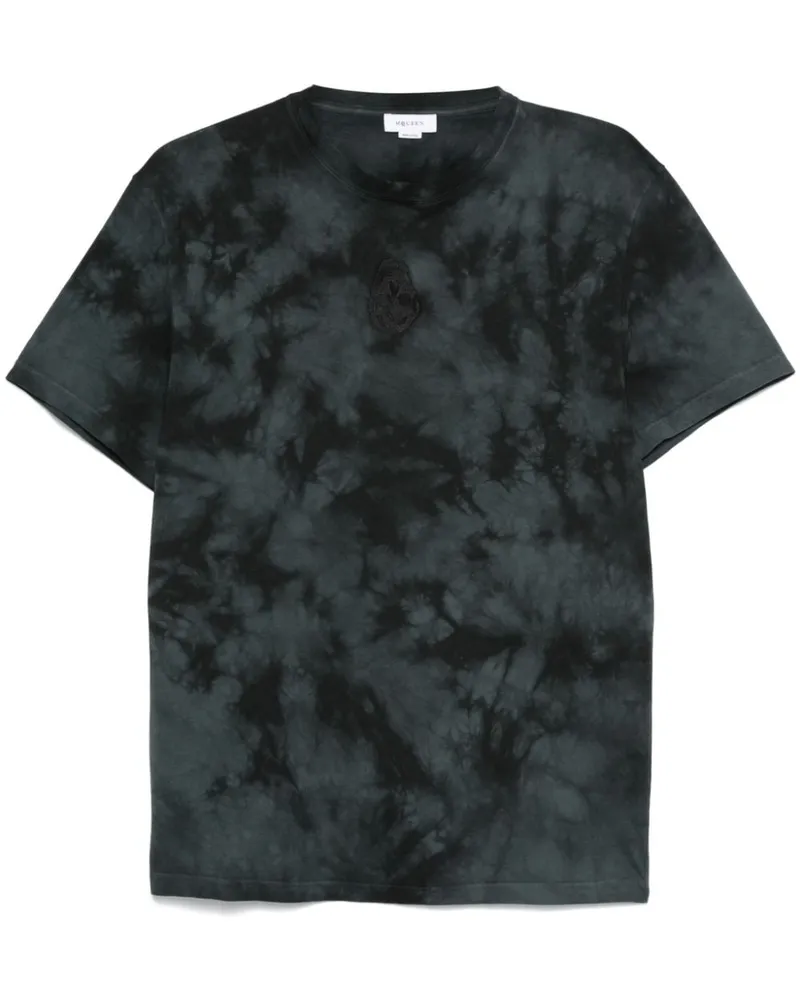 Alexander McQueen Ausgeblichenes T-Shirt - Schwarz Schwarz