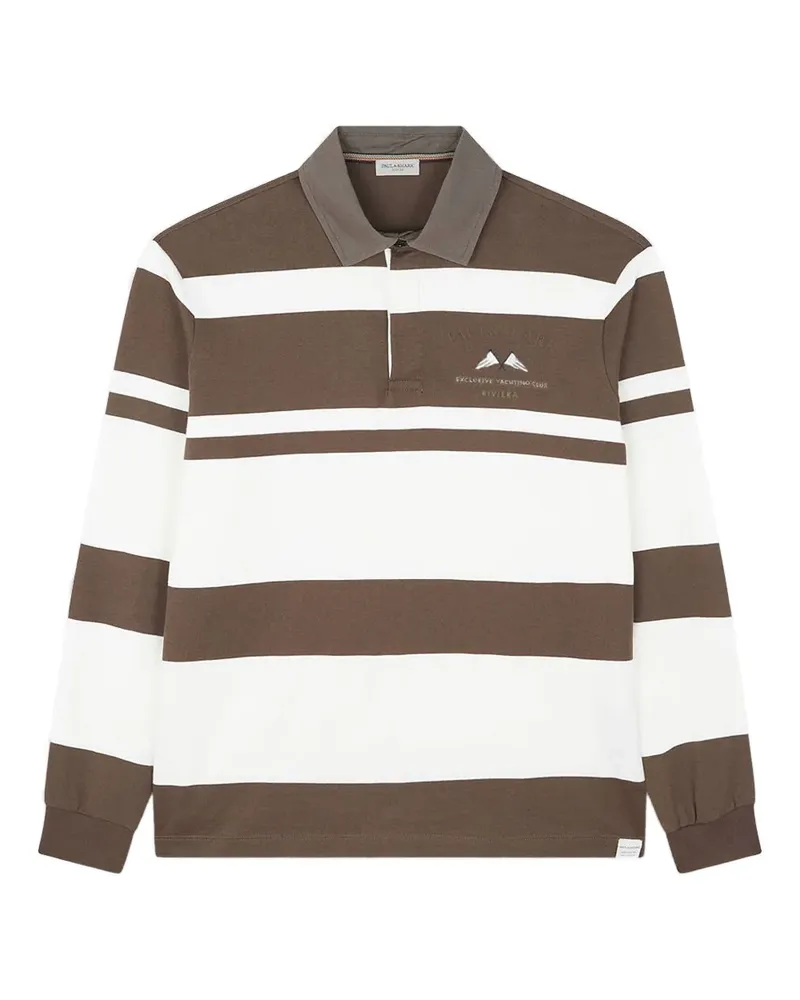 Paul & Shark rugby-stripe polo shirt - Weiß Weiß
