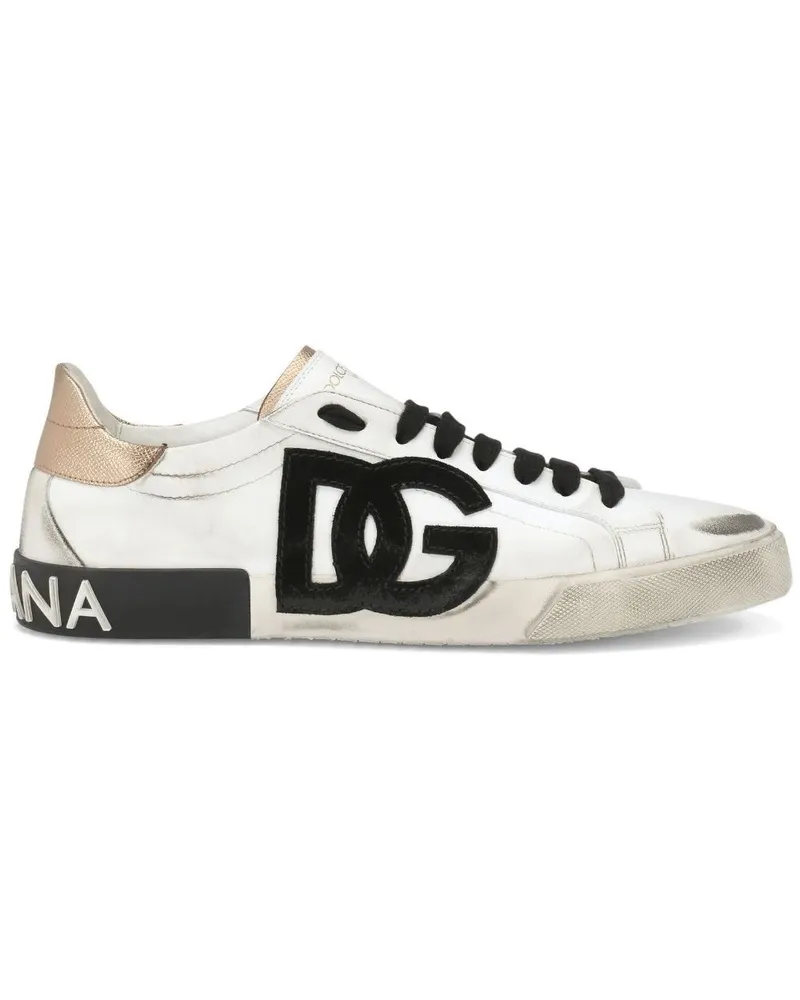 Dolce & Gabbana Portofino Sneakers - Weiß Weiß