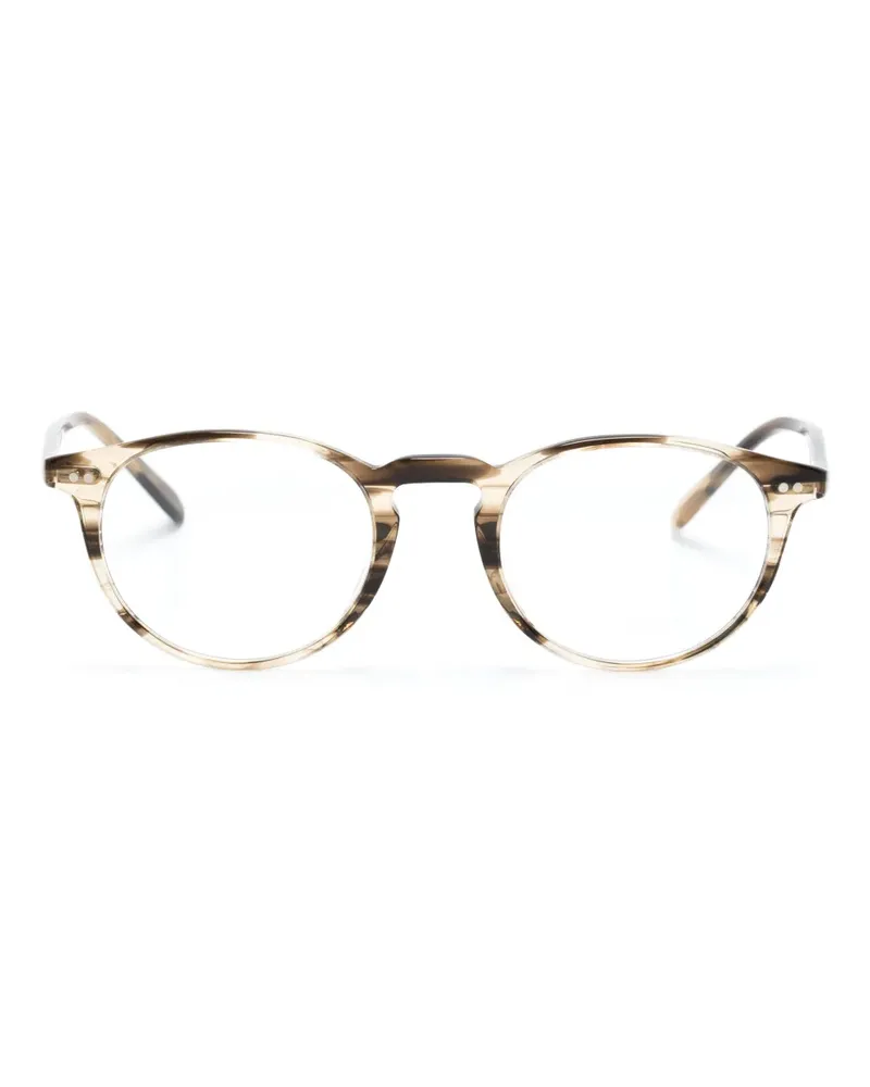 Oliver Peoples Riley-R Brille mit Panto-Gestell - Braun Braun