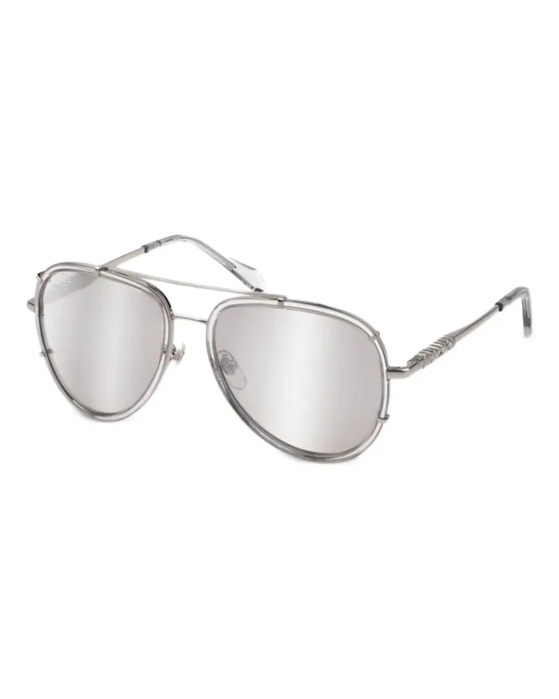 Just Cavalli mirrored pilot-frame sunglasses - Grau Grau