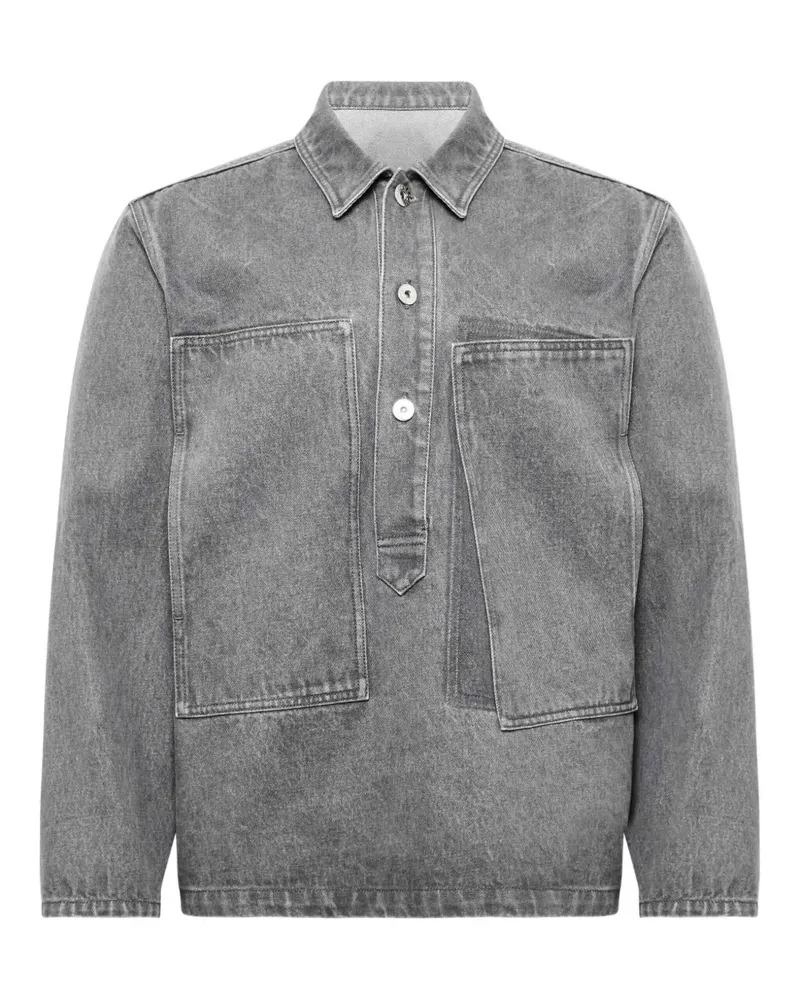 J.W.Anderson Jeanshemd mit Taschendetail - Grau Grau