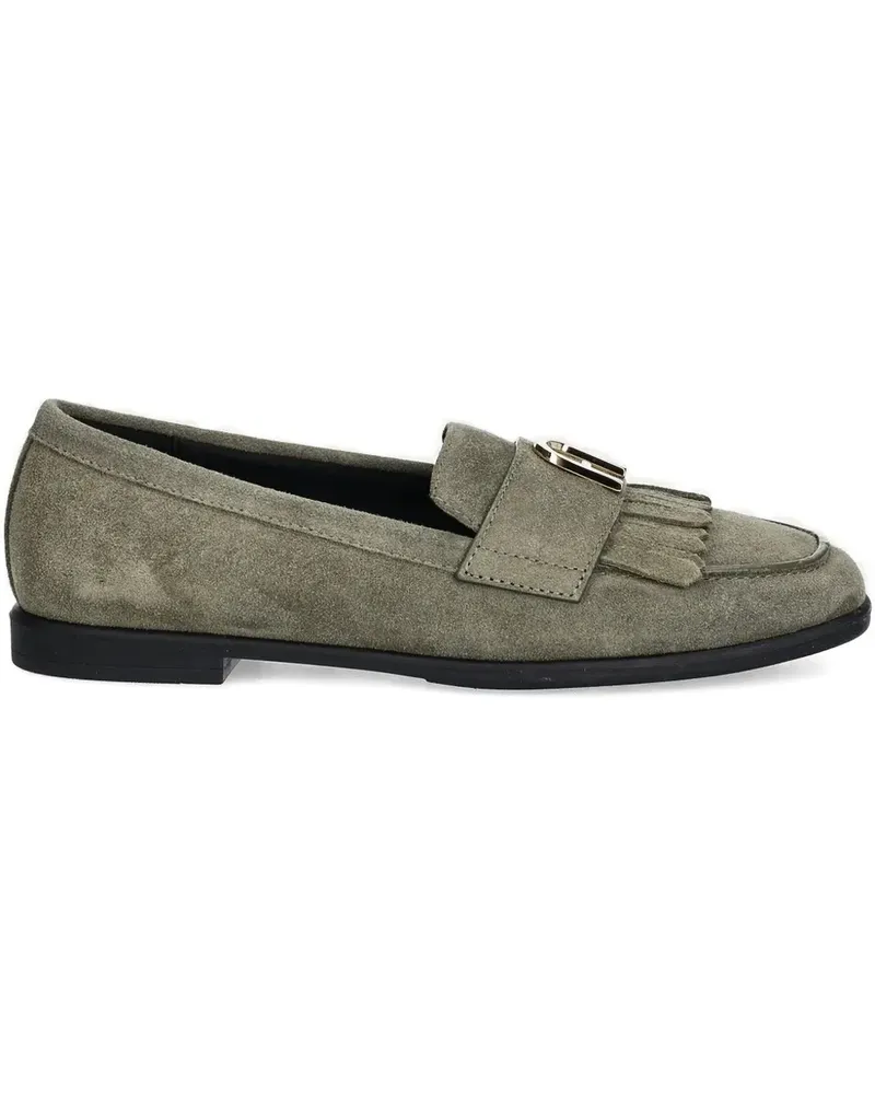 Furla Loafer mit Zierlasche - Grün Grün