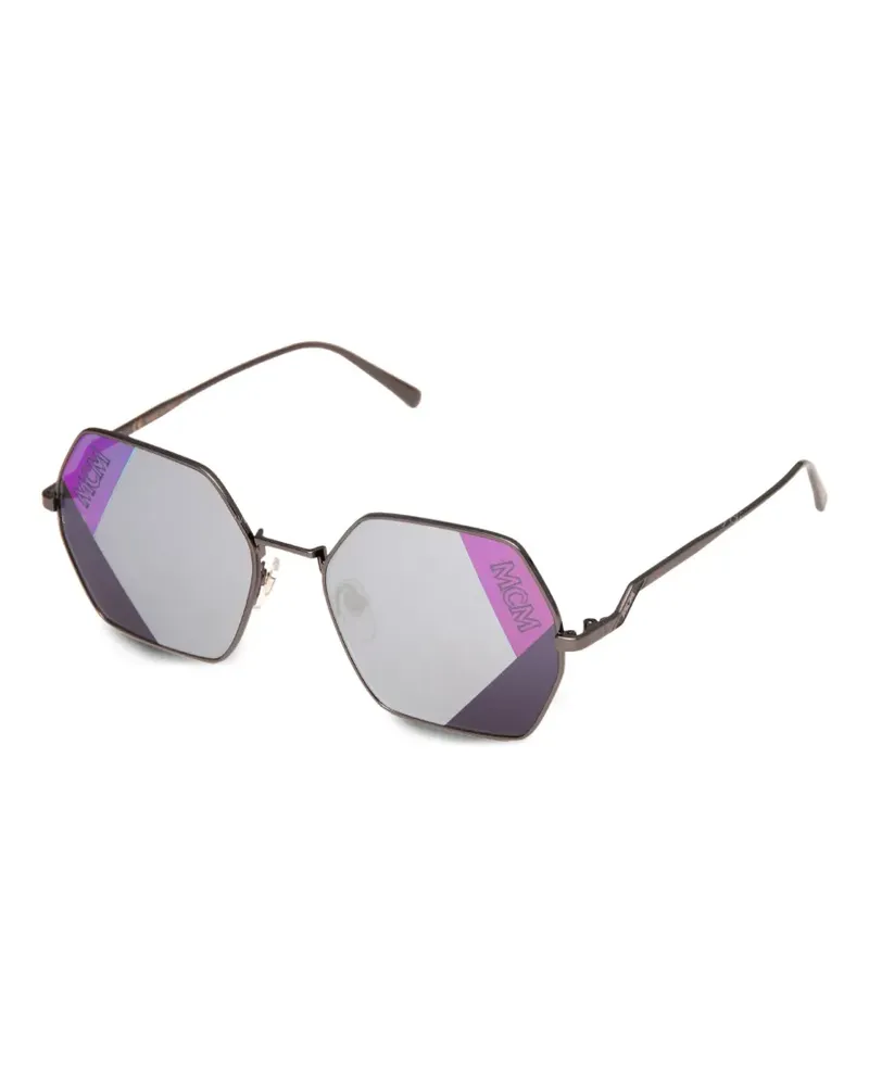 MCM Sonnenbrille mit geometrischem Gestell - Grau Grau