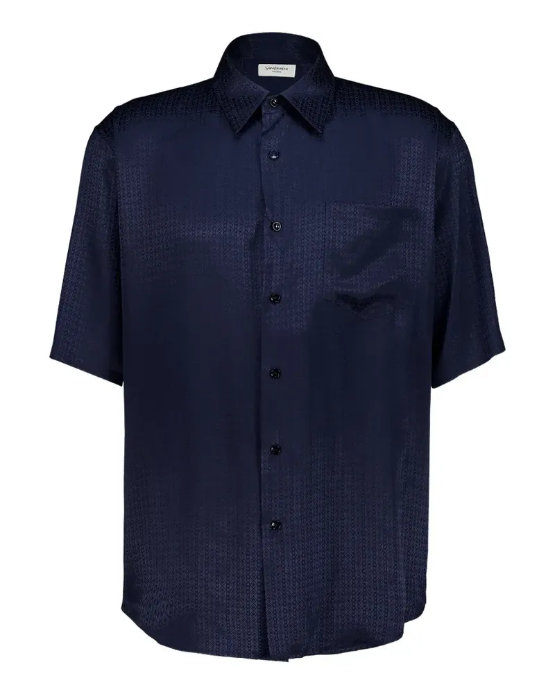 Saint Laurent silk shirt - Blau Blau