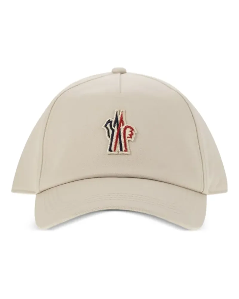 Moncler logo-patch baseball cap - Nude Nude