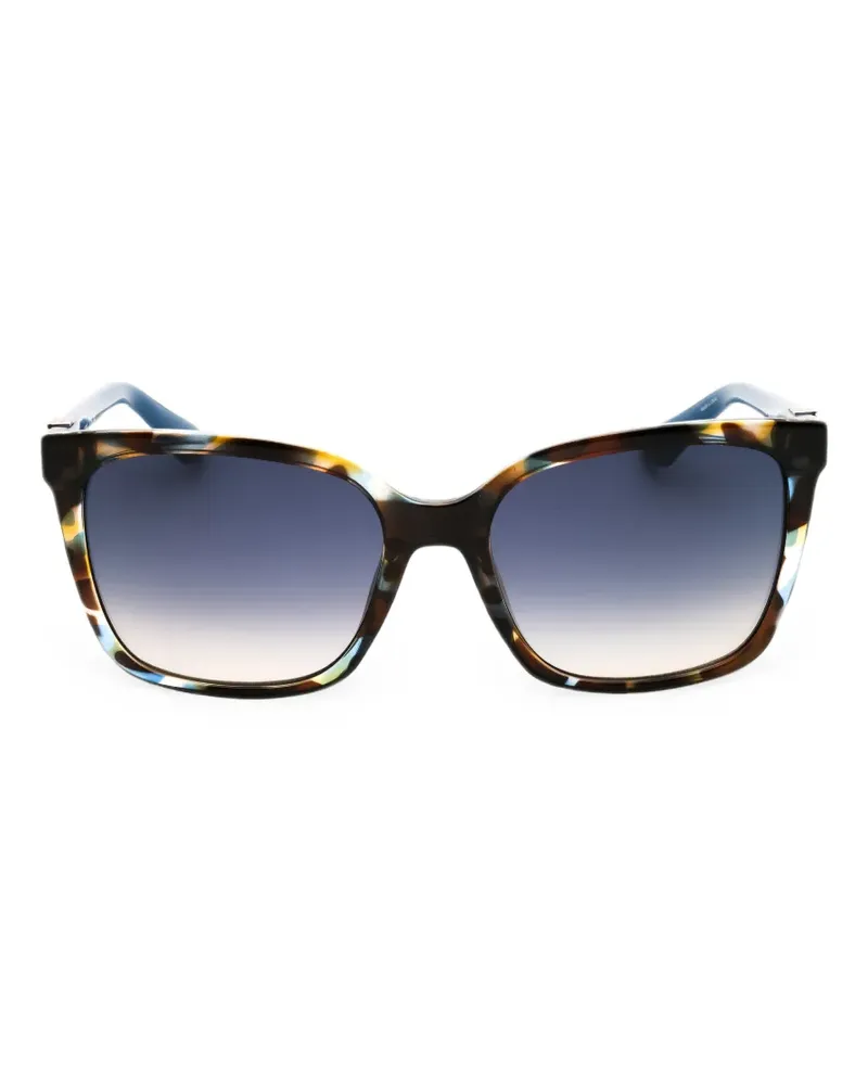 Guess Cat-Eye-Sonnenbrille in Schildpattoptik - Blau Blau