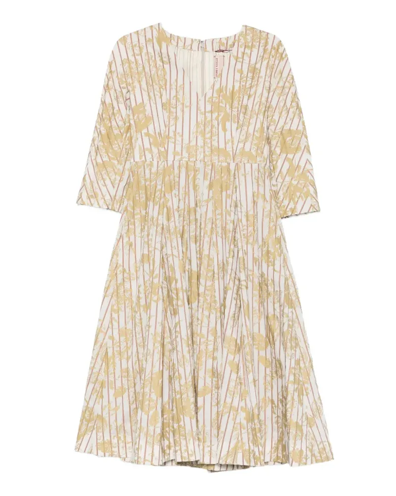 Antonio Marras striped floral dress - Weiß Weiß