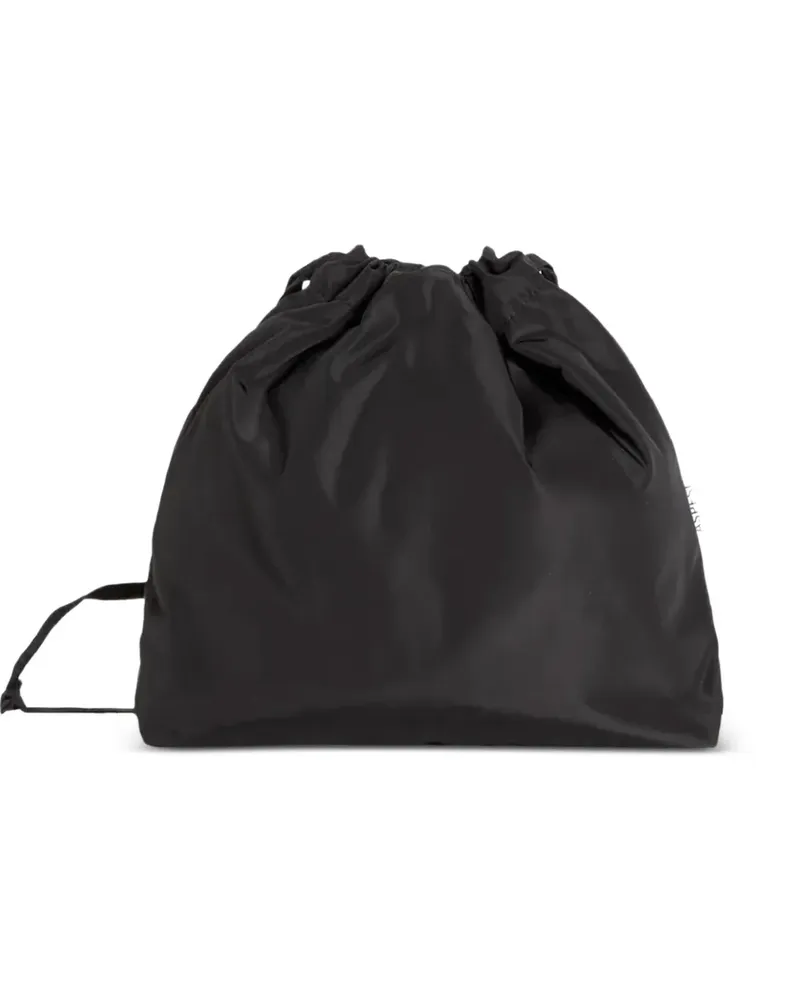 ASPESI Shopper mit Kordelzug - Schwarz Schwarz
