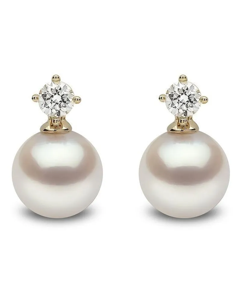 YOKO London 18kt Gelbgoldohrringe mit Akoya-Perle 7mm Gold