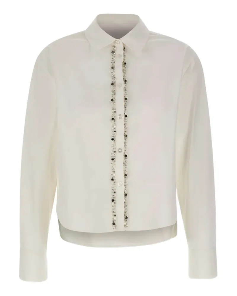Kaos bead-embellished cotton shirt - Weiß Weiß