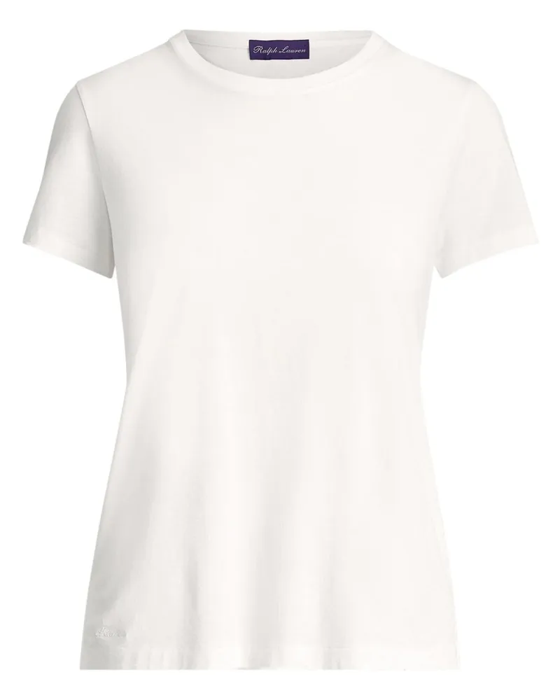 Ralph Lauren T-Shirt mit Logo-Stickerei - Weiß Weiß