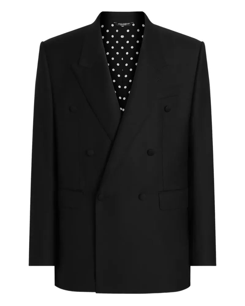 Dolce & Gabbana Doppelreihiges Sakko - Schwarz Schwarz