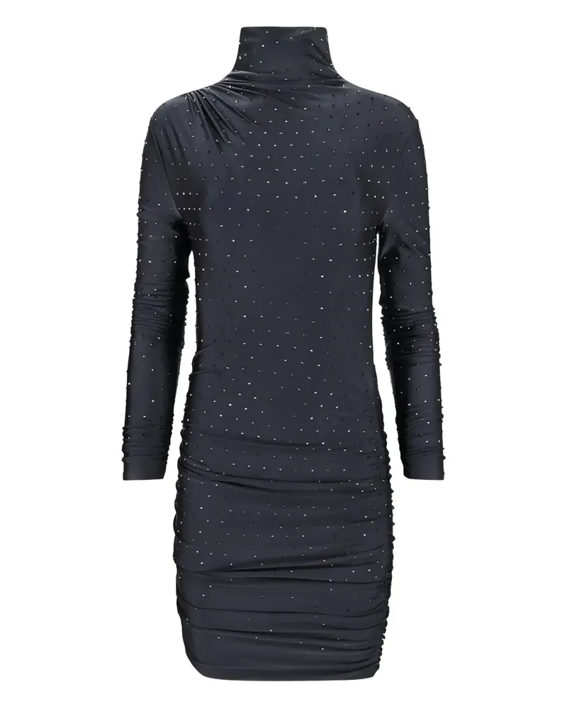 ANDAMANE Oleandra Midikleid mit Rollkragen - Schwarz Schwarz