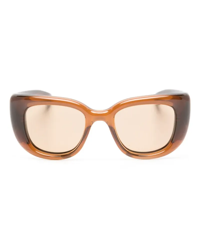 Saint Laurent Howl square-frame sunglasses - Braun Braun
