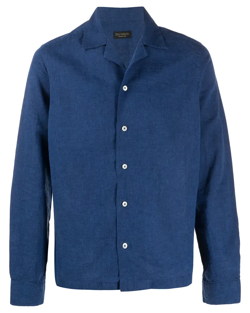 Dell'oglio Klassisches Hemd - Blau Blau
