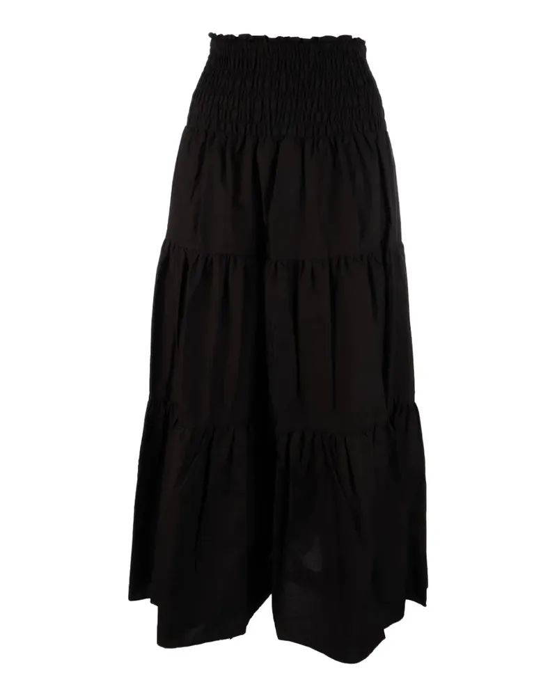 Michael Kors tiered shirred skirt - Schwarz Schwarz