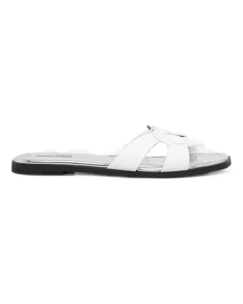 Moschino heart-motif sandals - Weiß Weiß