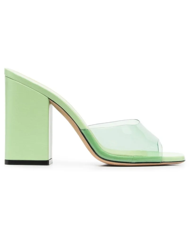 Paris Texas Anja Mules 100mm Green