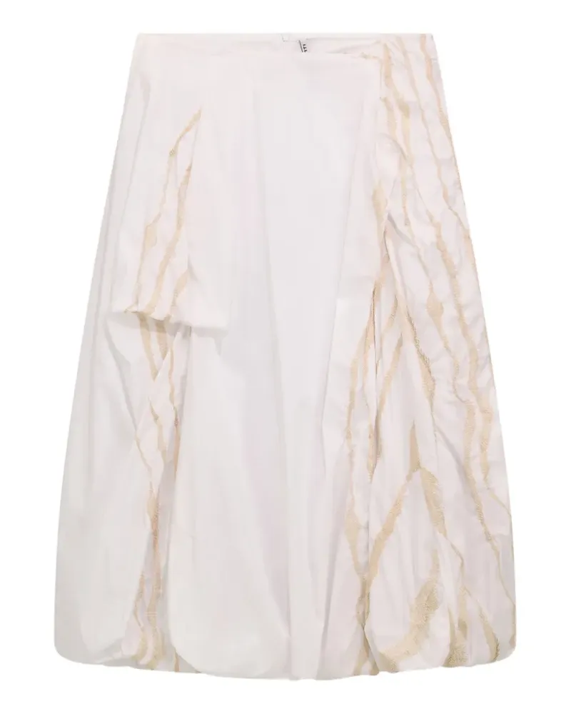 Liviana Conti Levante ruffled midi skirt - Weiß Weiß