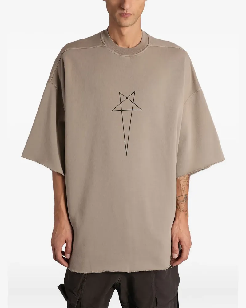 DRKSHDW by Rick Owens T-Shirt mit grafischem Print - Nude Nude
